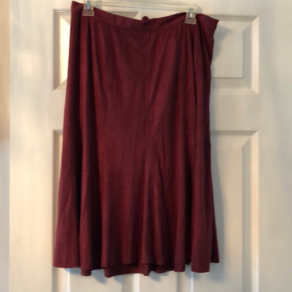 Burgundy skirt